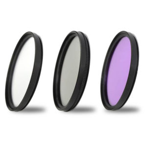 Filtro Kit UV Polarizado Fluorescente CPL FLD para Lente Canon Nikon Sony 49mm 52mm 55mm 58mm 62mm 67mm 72mm 77mm